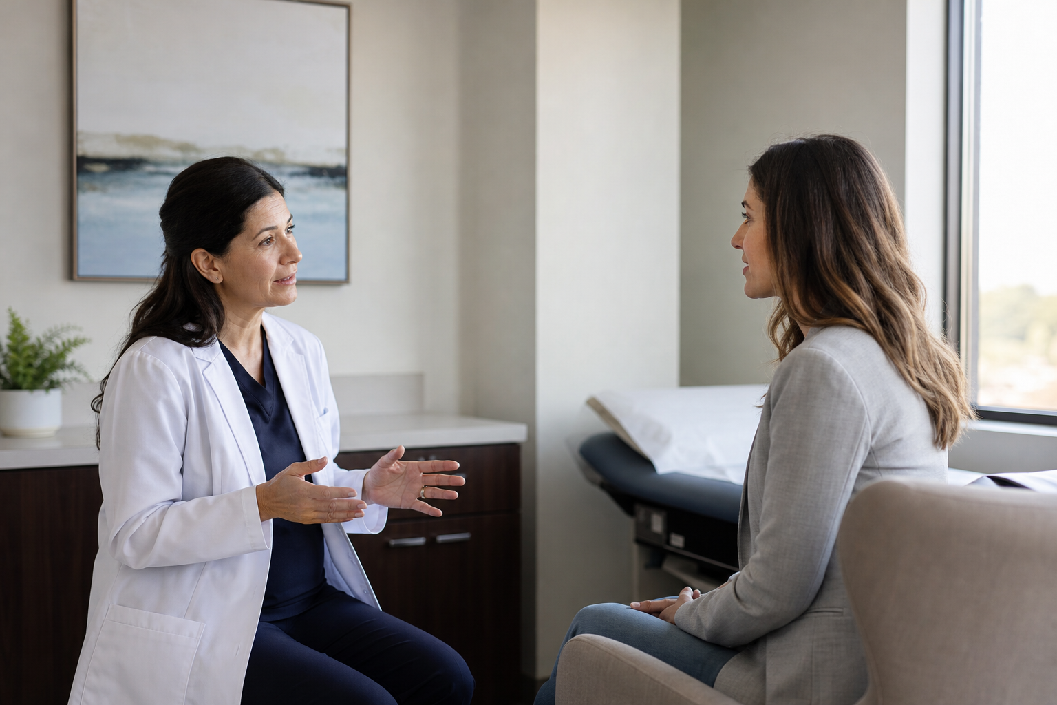 Female Physicians Discussing Selank Treatment
